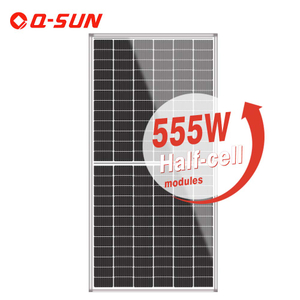Panel słoneczny 555 W Podwójne szklane półogniwo słoneczne Mono PERC Bifacial 10BB